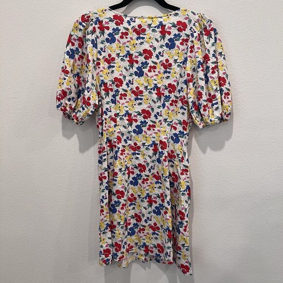 RIXO LONDON Floral Short Sleeve Button Up Dress Size 4 NWT Cute Party Vacation - Picture 9 of 11